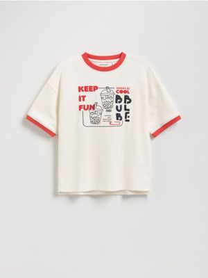 Reserved - T-shirt chłopięce na lato ze sklepu: Reserved w kategorii: T-shirty chłopięce - zdjęcie 74CCA4C-3C1-6972_004FH