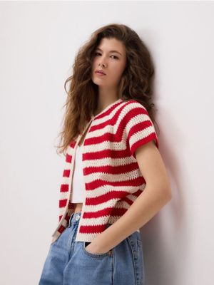 Sweter damski casual Reserved ze sklepu: Reserved w kategorii: Swetry damskie - zdjęcie 74CCA4C-3C1-6972_018JI