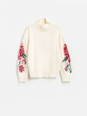 Sweter damski casual Reserved ze sklepu: Reserved w kategorii: Swetry damskie - zdjęcie 74CCA4C-3C1-6972_048HW