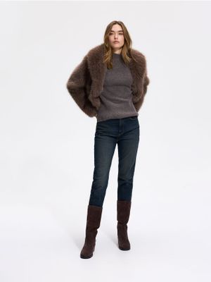 Jeansy damskie casual w miejskim stylu Reserved ze sklepu: Reserved w kategorii: Jeansy damskie - zdjęcie 74CCA4C-3C1-6972_053LS
