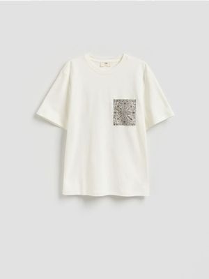T-shirt męski w stylu młodzieżowym Reserved ze sklepu: Reserved w kategorii: T-shirty męskie - zdjęcie 74CCA4C-3C1-6972_075IS