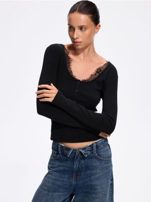 Bluzka damska casual Reserved ze sklepu: Reserved w kategorii: Bluzki damskie - zdjęcie 74CCA4C-3C1-6972_083KF