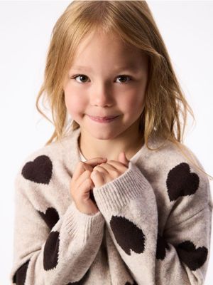 Sweter dziewczęcy jesienny Reserved ze sklepu: Reserved w kategorii: Swetry dziewczęce - zdjęcie 74CCA4C-3C1-6972_084KH