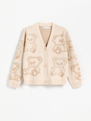 Sweter dziewczęcy jesienny Reserved ze sklepu: Reserved w kategorii: Swetry dziewczęce - zdjęcie 74CCA4C-3C1-6972_085KH