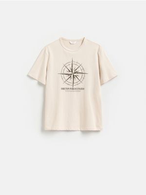 T-shirt męski na wiosnę młodzieżowy Reserved ze sklepu: Reserved w kategorii: T-shirty męskie