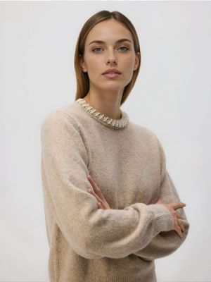 Reserved - Sweter damski casualowy ze sklepu: Reserved w kategorii: Swetry damskie - zdjęcie 74CCA4C-3C1-6972_098GH