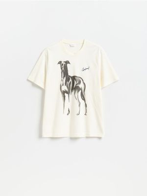 T-shirt męski młodzieżowy wiosenny Reserved ze sklepu: Reserved w kategorii: T-shirty męskie - zdjęcie 74CCA4C-3C1-6972_103LA