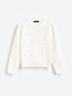 Sweter dziewczęcy na jesień Reserved ze sklepu: Reserved w kategorii: Swetry dziewczęce - zdjęcie 74CCA4C-3C1-6972_122KH