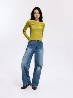 Reserved - Sweter damski casual ze sklepu: Reserved w kategorii: Swetry damskie - zdjęcie 74CCA4C-3C1-6972_126MA