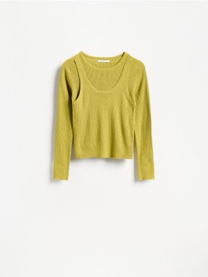 Reserved - Sweter damski casual ze sklepu: Reserved w kategorii: Swetry damskie - zdjęcie 74CCA4C-3C1-6972_126MA