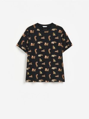wielokolorowy T-shirt męski z krótkim rękawem Reserved ze sklepu: Reserved w kategorii: T-shirty męskie
