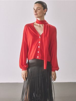 Sweter damski casualowy Reserved ze sklepu: Reserved w kategorii: Swetry damskie - zdjęcie 74CCA4C-3C1-6972_139JP