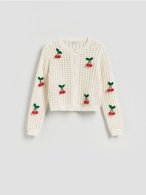 Sweter damski Reserved ze sklepu: Reserved w kategorii: Swetry damskie - zdjęcie 74CCA4C-3C1-6972_144JP