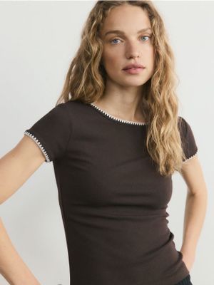 Bluzka damska casual Reserved ze sklepu: Reserved w kategorii: Bluzki damskie - zdjęcie 74CCA4C-3C1-6972_146HT