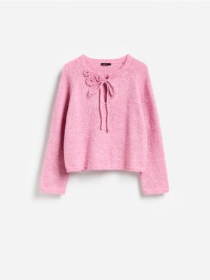 Sweter damski casualowy Reserved ze sklepu: Reserved w kategorii: Swetry damskie - zdjęcie 74CCA4C-3C1-6972_184HI