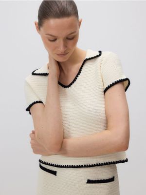 Sweter damski casual klasyczny Reserved ze sklepu: Reserved w kategorii: Swetry damskie - zdjęcie 74CCA4C-3C1-6972_188HE