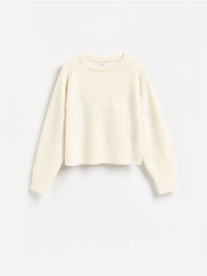 Sweter damski casualowy Reserved ze sklepu: Reserved w kategorii: Swetry damskie - zdjęcie 74CCA4C-3C1-6972_204KM