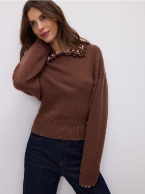 Sweter damski casual Reserved ze sklepu: Reserved w kategorii: Swetry damskie - zdjęcie 74CCA4C-3C1-6972_227JW