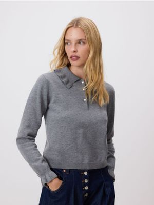 Reserved - Sweter damski casual ze sklepu: Reserved w kategorii: Swetry damskie - zdjęcie 74CCA4C-3C1-6972_240GP