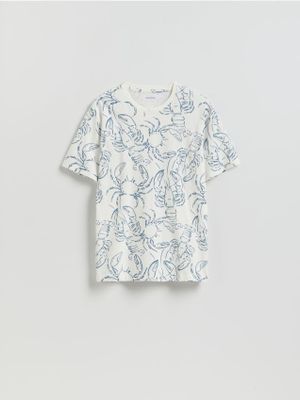 T-shirt męski młodzieżowy Reserved ze sklepu: Reserved w kategorii: T-shirty męskie - zdjęcie 74CCA4C-3C1-6972_245JA