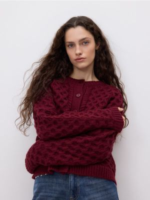 Sweter damski casual Reserved ze sklepu: Reserved w kategorii: Swetry damskie - zdjęcie 74CCA4C-3C1-6972_262GP