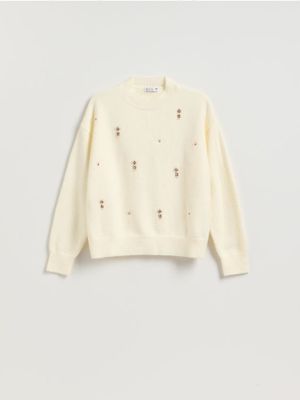 Sweter damski Reserved ze sklepu: Reserved w kategorii: Swetry damskie - zdjęcie 74CCA4C-3C1-6972_270HI