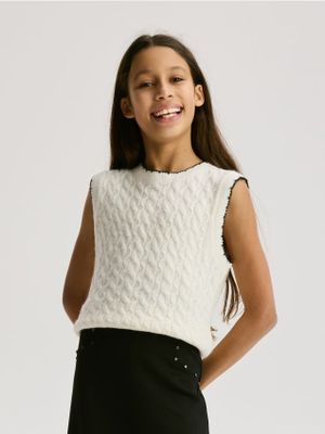 Sweter dziewczęcy casual Reserved ze sklepu: Reserved w kategorii: Swetry dziewczęce - zdjęcie 74CCA4C-3C1-6972_273DB