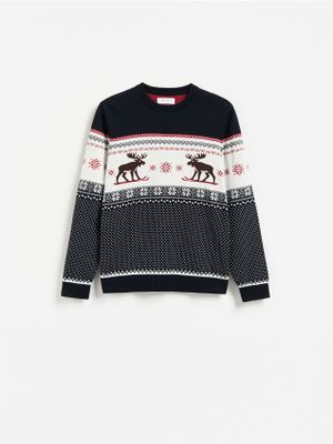 wielokolorowy Sweter męski Reserved ze sklepu: Reserved w kategorii: Swetry męskie