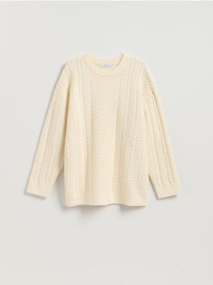 Sweter damski casual Reserved ze sklepu: Reserved w kategorii: Swetry damskie - zdjęcie 74CCA4C-3C1-6972_297GP