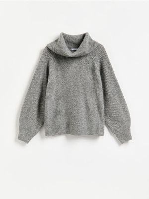 Sweter damski casual Reserved ze sklepu: Reserved w kategorii: Swetry damskie - zdjęcie 74CCA4C-3C1-6972_309MB