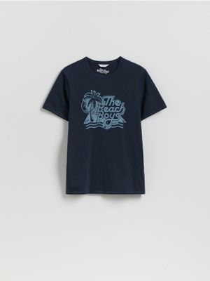 T-shirt męski młodzieżowy Reserved ze sklepu: Reserved w kategorii: T-shirty męskie - zdjęcie 74CCA4C-3C1-6972_314FP