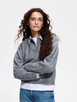 Sweter damski casual Reserved ze sklepu: Reserved w kategorii: Swetry damskie - zdjęcie 74CCA4C-3C1-6972_331MB