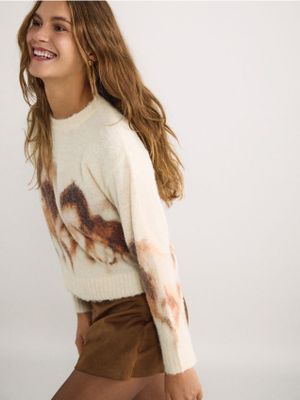 Sweter damski zimowy casualowy Reserved ze sklepu: Reserved w kategorii: Swetry damskie - zdjęcie 74CCA4C-3C1-6972_340LP