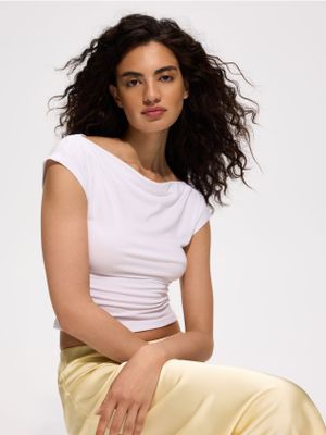 Bluzka damska casual Reserved ze sklepu: Reserved w kategorii: Bluzki damskie - zdjęcie 74CCA4C-3C1-6972_346JX