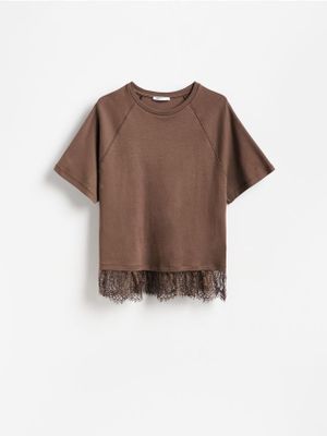 Bluzka damska casual Reserved ze sklepu: Reserved w kategorii: Bluzki damskie - zdjęcie 74CCA4C-3C1-6972_364JX