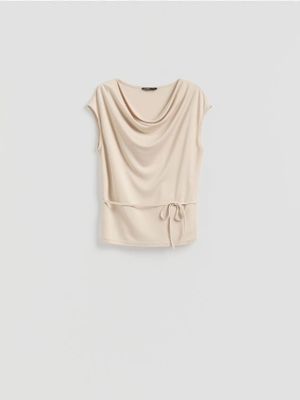 Bluzka damska casual Reserved ze sklepu: Reserved w kategorii: Bluzki damskie - zdjęcie 74CCA4C-3C1-6972_433HT