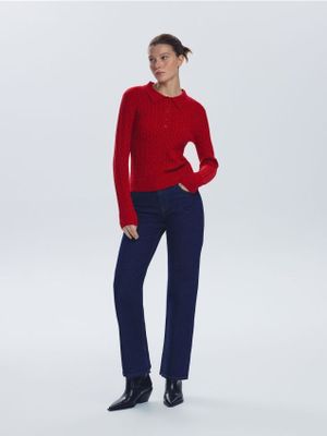 Sweter damski casualowy Reserved ze sklepu: Reserved w kategorii: Swetry damskie - zdjęcie 74CCA4C-3C1-6972_439GP