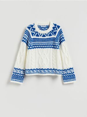Reserved - Sweter damski na zimę casual ze sklepu: Reserved w kategorii: Swetry damskie - zdjęcie 74CCA4C-3C1-6972_465HH