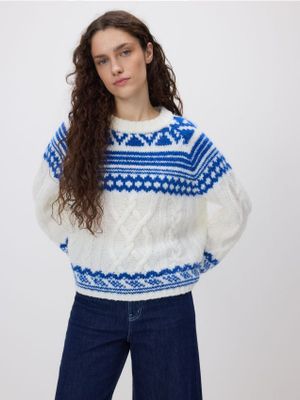 Reserved - Sweter damski na zimę casual ze sklepu: Reserved w kategorii: Swetry damskie - zdjęcie 74CCA4C-3C1-6972_465HH