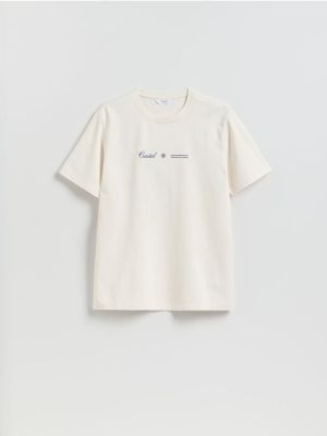 T-shirt męski casual młodzieżowy Reserved ze sklepu: Reserved w kategorii: T-shirty męskie - zdjęcie 74CCA4C-3C1-6972_470IW