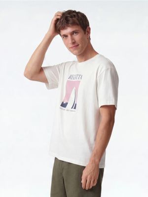 Reserved - T-shirt męski w stylu młodzieżowym na wiosnę ze sklepu: Reserved w kategorii: T-shirty męskie - zdjęcie 74CCA4C-3C1-6972_471IW