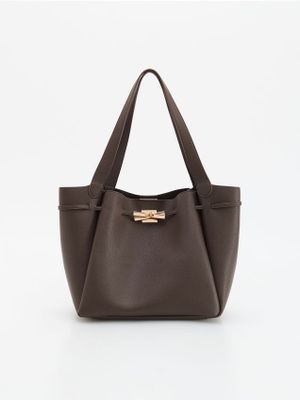 Shopper bag elegancka Reserved ze sklepu: Reserved w kategorii: Torby Shopper bag - zdjęcie 74CCA4C-3C1-6972_4726Y