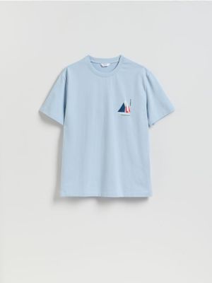T-shirt męski casualowy wiosenny Reserved ze sklepu: Reserved w kategorii: T-shirty męskie - zdjęcie 74CCA4C-3C1-6972_472IW