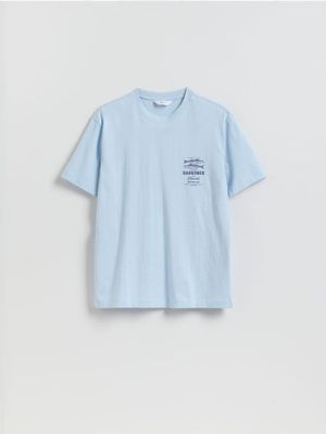 T-shirt męski wiosenny casual Reserved ze sklepu: Reserved w kategorii: T-shirty męskie - zdjęcie 74CCA4C-3C1-6972_496IW