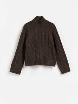 Reserved - Sweter damski casualowy ze sklepu: Reserved w kategorii: Swetry damskie - zdjęcie 74CCA4C-3C1-6972_507LF