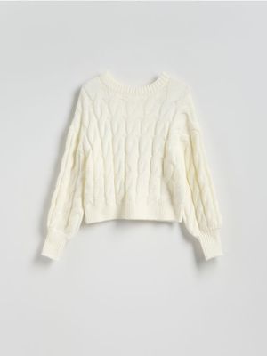 Sweter damski casual Reserved ze sklepu: Reserved w kategorii: Swetry damskie - zdjęcie 74CCA4C-3C1-6972_544EN