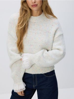 Sweter damski casualowy Reserved ze sklepu: Reserved w kategorii: Swetry damskie - zdjęcie 74CCA4C-3C1-6972_549HH