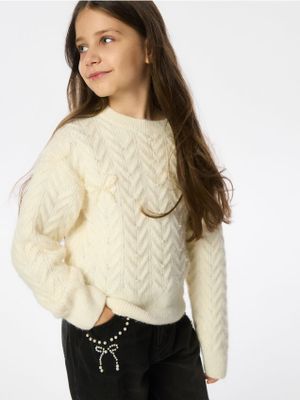 Sweter dziewczęcy jesienny Reserved ze sklepu: Reserved w kategorii: Swetry dziewczęce