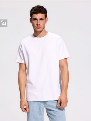 Reserved - T-shirt męski casual wiosenny ze sklepu: Reserved w kategorii: T-shirty męskie - zdjęcie 74CCA4C-3C1-6972_599IO