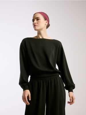 Bluza damska jesienna casual Reserved ze sklepu: Reserved w kategorii: Bluzy damskie - zdjęcie 74CCA4C-3C1-6972_599KE